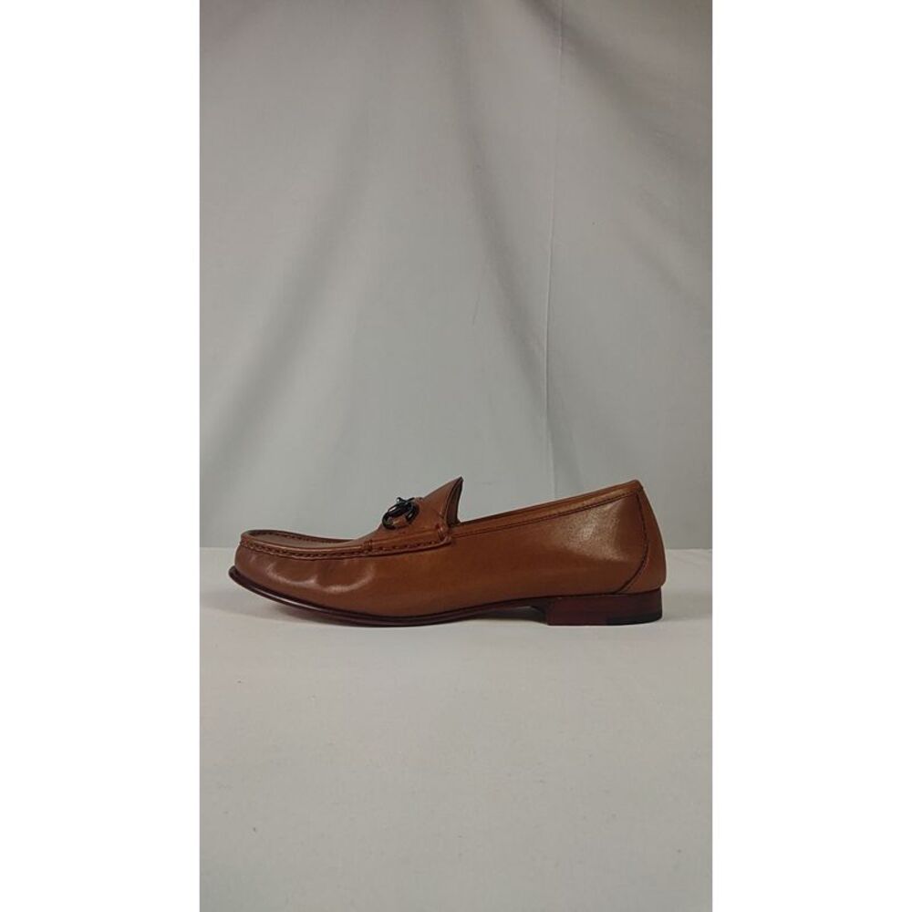 Quince Men Calfskin Leather Horsebit Loafer Tan Shoes 10.5
